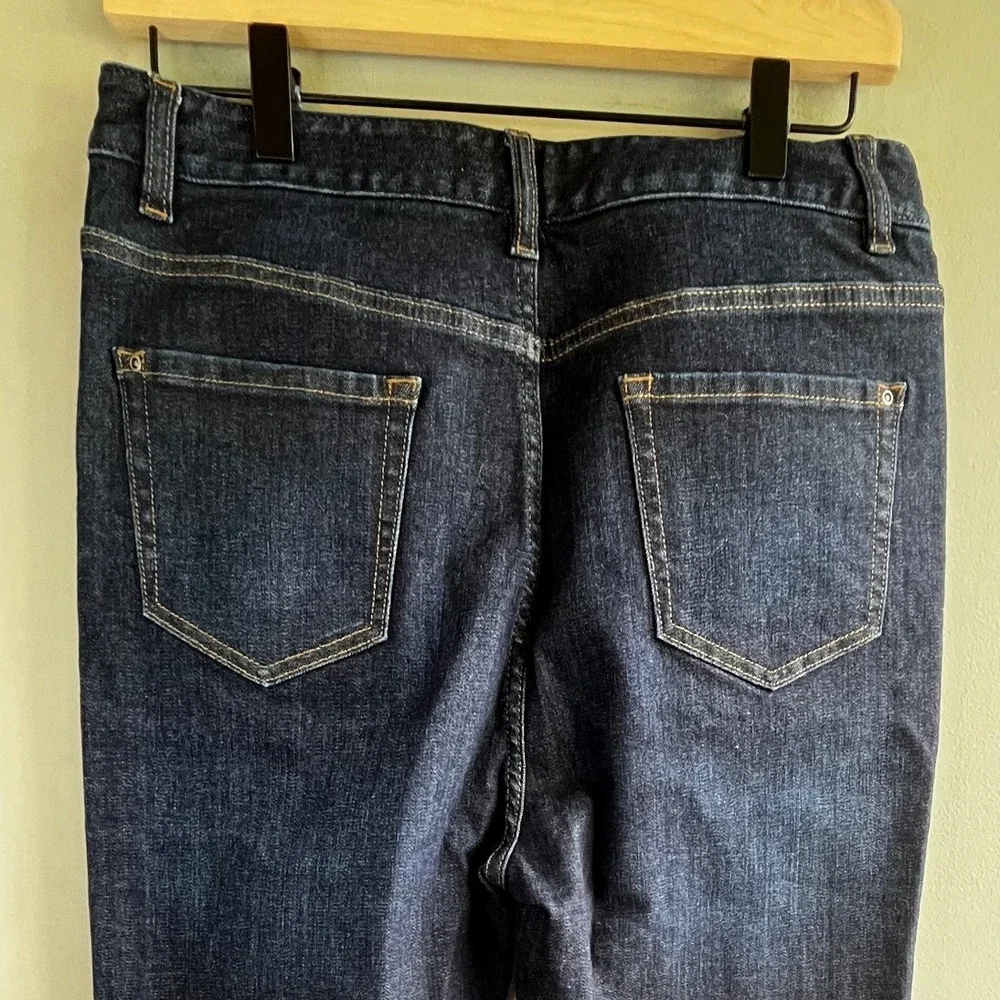 Sene Custom Women's Dark Wash Denim High Rise Slim Fit Jeans Casual Style 30